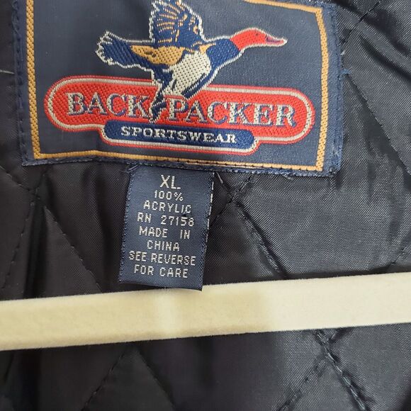 Backpacker Sportswear Field Utility Vest Mens XL Red Black Buffalo Plaid Hunting - Picture 4 of 8